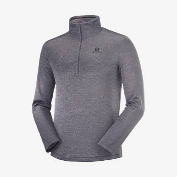 Grey Men's Salomon ESSENTIAL LIGHTWARM SEAMLESS Hoodie | USA-L1816