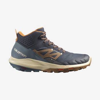 Grey Men's Salomon OUTPULSE MID GORE-TEX Hiking Boots | USA-N2240