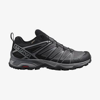 Grey Men's Salomon X ULTRA 3 GORE-TEX Hiking Shoes | USA-O1635