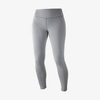 Grey Women's Salomon ESSENTIAL WARM Running Tights | USA-M1356