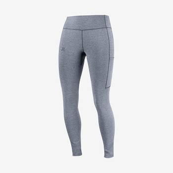 Grey Women's Salomon OUTLINE Running Tights | USA-N1512