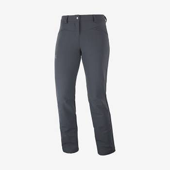 Grey Women's Salomon WAYFARER STRAIGHT WARM Pants | USA-O1852