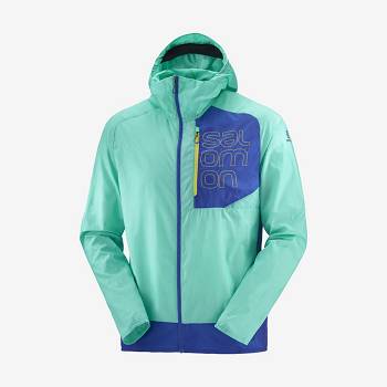 Mint Men's Salomon BONATTI CROSS WIND Windbreaker | USA-O2435