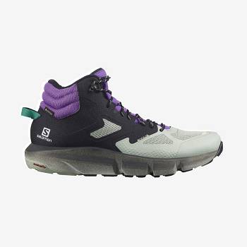 Mint / Purple Men's Salomon PREDICT HIKE MID GORE-TEX Hiking Boots | USA-N2394