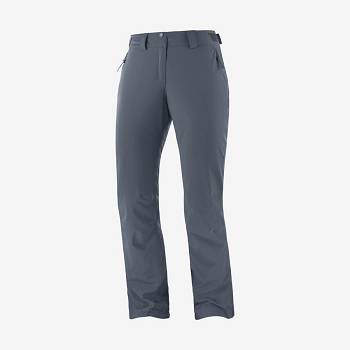 Navy / Blue Women's Salomon THE BRILLIANT Ski Pants | USA-wA1395