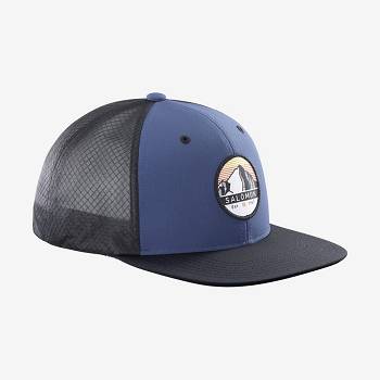 Navy Men's Salomon TRUCKER Hats | USA-S2353