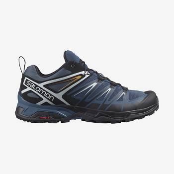 Navy Men's Salomon X ULTRA 3 Hiking Shoes | USA-M1181