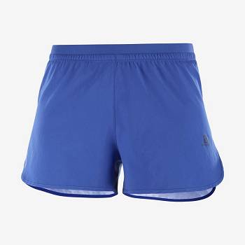 Navy Women's Salomon CROSS 3'' Shorts | USA-W4210