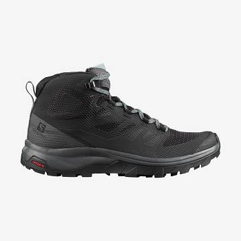 Navy Women's Salomon OUTLINE MID GORE-TEX Waterproof Shoes | USA-M2063