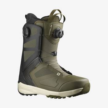 Olive / Black Men's Salomon DIALOGUE DUAL BOA Ski Boots | USA-M2399