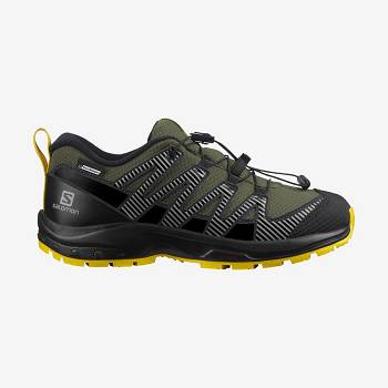 Olive Kids' Salomon XA PRO V8 CLIMASALOMON™ Waterproof Shoes | USA-O1637