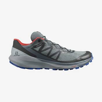 Olive Men's Salomon SENSE RIDE 4 GORE-TEX INVISIBLE FIT Trail Running Shoes | USA-O1397