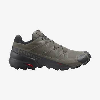 Olive Men's Salomon SPEEDCROSS 5 Trail Running Shoes | USA-N2338