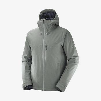 Olive Men's Salomon UNTRACKED Ski Jackets | USA-O1147