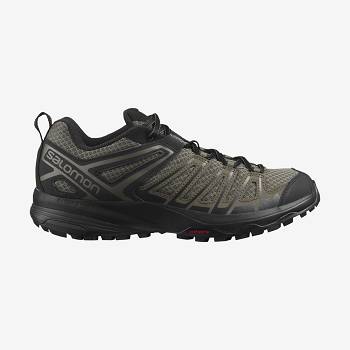 Olive Men's Salomon X CREST Hiking Shoes | USA-A1598