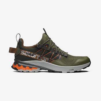 Olive / Orange Women's Salomon XA COVER Sneakers | USA-W1540