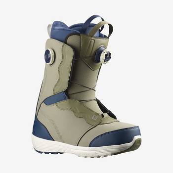 Olive Women's Salomon IVY BOA Ski Boots | USA-L2488