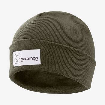 Olive Women's Salomon OUTLIFE LOGO Hats | USA-L2369