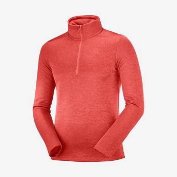 Orange Men's Salomon ESSENTIAL LIGHTWARM SEAMLESS Hoodie | USA-S2458