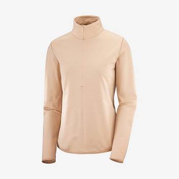 Pink Women's Salomon ESSENTIAL LIGHTWARM Hoodie | USA-M2021