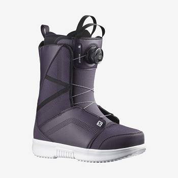 Purple Women's Salomon SCARLET BOA Ski Boots | USA-A1766