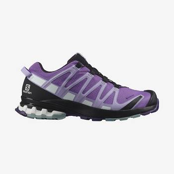 Purple Women's Salomon XA PRO 3D v8 GORE-TEX Trail Running Shoes | USA-M1587