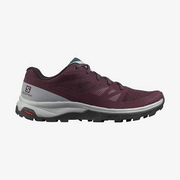 Red Women's Salomon OUTLINE Hiking Shoes | USA-O2134