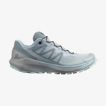 Turquoise Women's Salomon SENSE RIDE 4 GORE-TEX INVISIBLE FIT Trail Running Shoes | USA-L1158