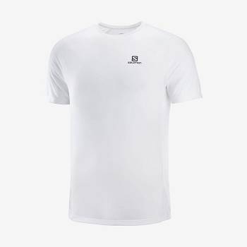 White Men's Salomon PROMO CROSS REBEL T Shirts | USA-O1084