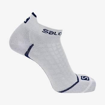 White Men's Salomon ULTRA LOW Socks | USA-O1007