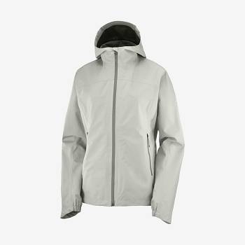 White Women's Salomon OUTLINE GORE-TEX 2.5L Waterproof Jackets | USA-A1003