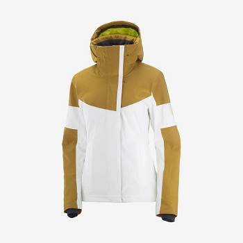 White Women's Salomon SPEED Insulated Jackets | USA-S2206