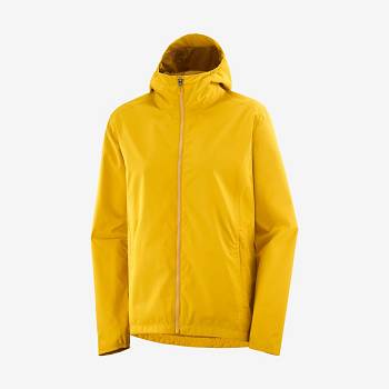 Yellow Women's Salomon COMET WP JKT W Waterproof Jackets | USA-M2203