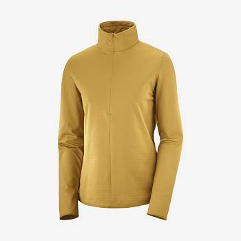 Yellow Women's Salomon ESSENTIAL LIGHTWARM Hoodie | USA-O1103